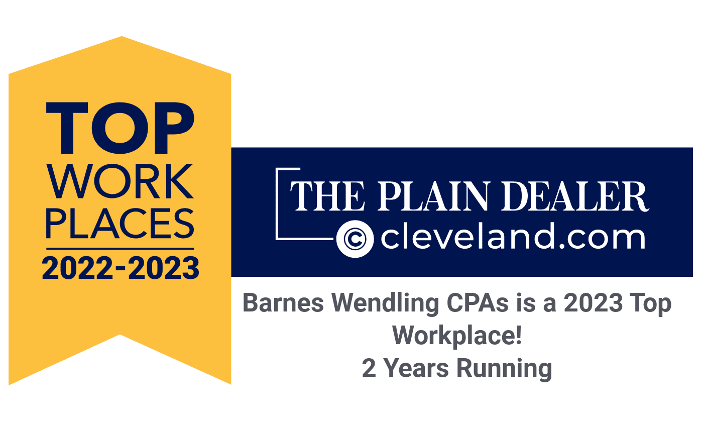 Barnes Wendling CPAs Wins Northeast Ohio Top Workplace 2023 Award